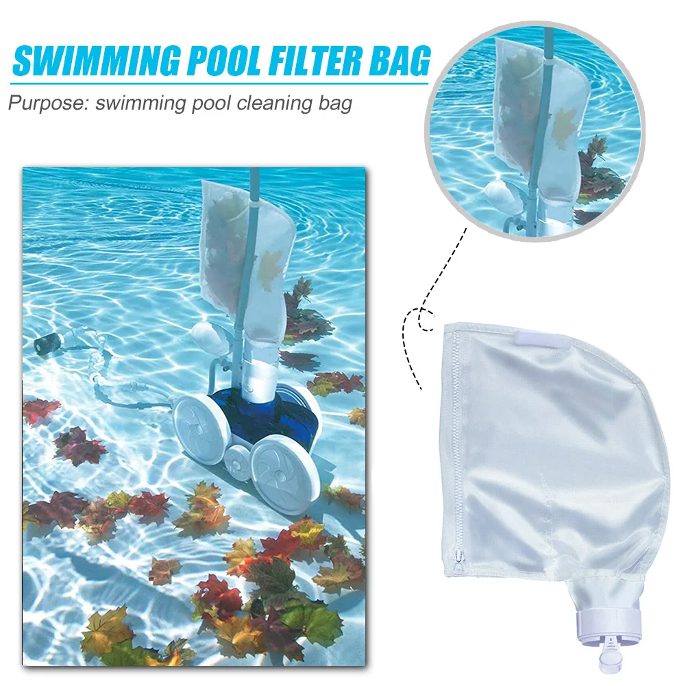 Pool Cleaner Filter Bag Useful Zipper Replacement Filtration Bags Pouches Pool Vacuum Cleaner for Polaris 280 480 Model