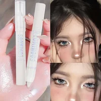 Long-Lasting Glitter Eyeshadow Highlighter Pencil for Eye Makeup - Waterproof, Pearly, White and Silver 1