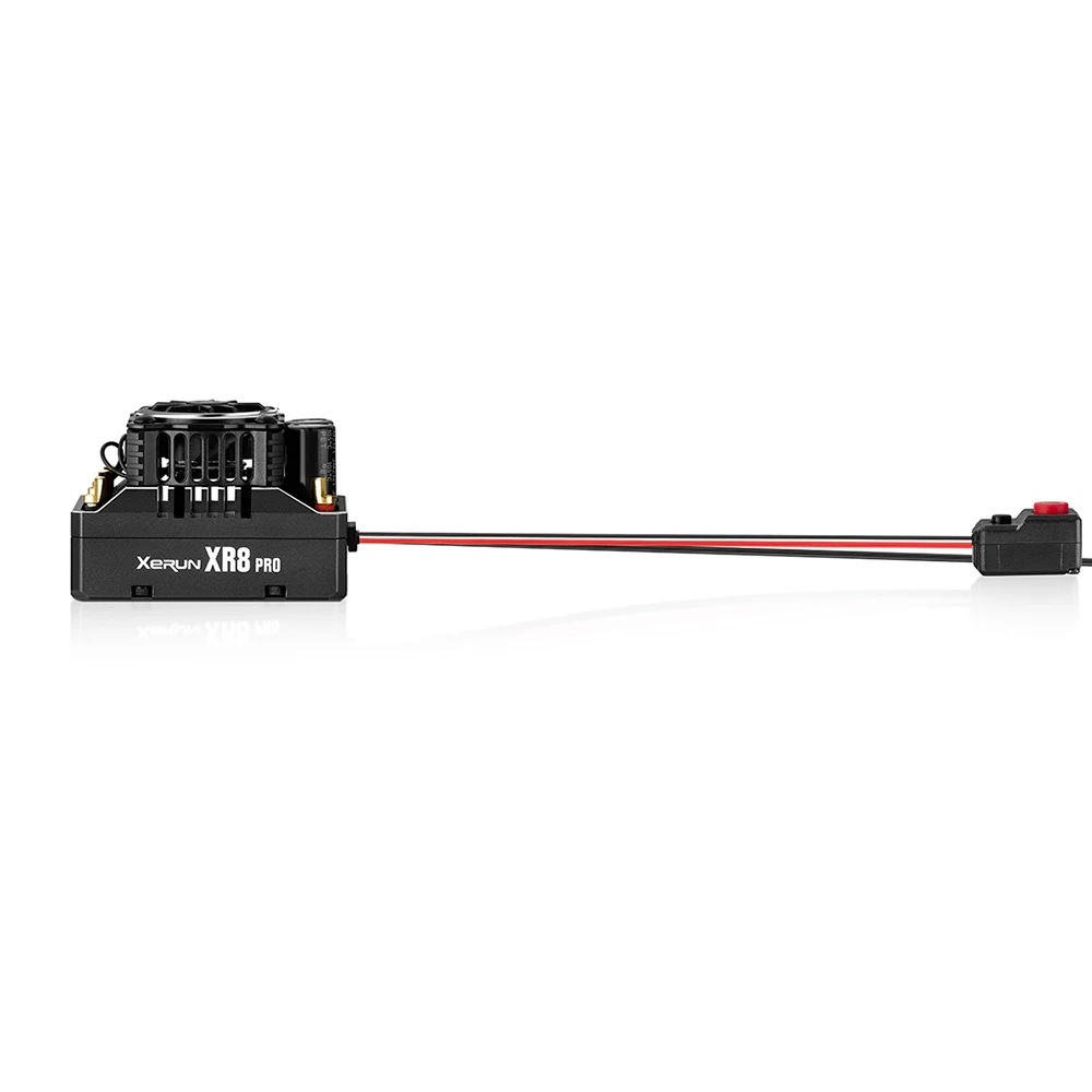 Vue rapprochée du BBYWING XERUN XR8 PRO G3 200A ESC pour RC 1/7 1/8, détails du boîtier