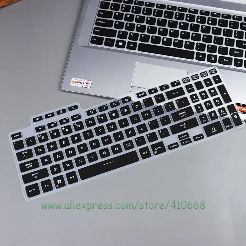 15.6 실리콘 TPU 노트북 키보드 커버 보호대, 아수스 TUF 게임 F15 (2022) FX507Z FX507ZM FX507ZE FX507ZC FX507 ZM ZE ZC