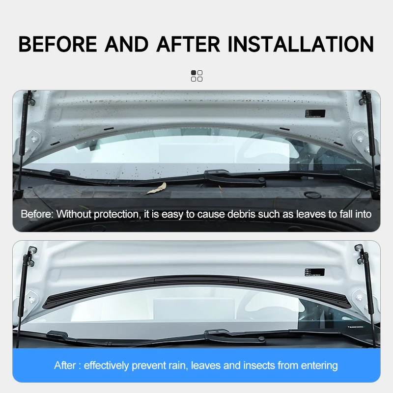 For Tesla cover water sealing strip Model Y Model 3 front trunk dustproof modification decorative accessories