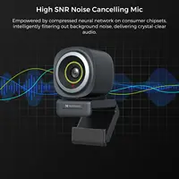 Nearstream V08AF 4K Webcam for PC, HDR 1080P 60FPS Noise Canceling Mic, 45°-95°Adjustable FOV, Auto Focus, AI Framing 1
