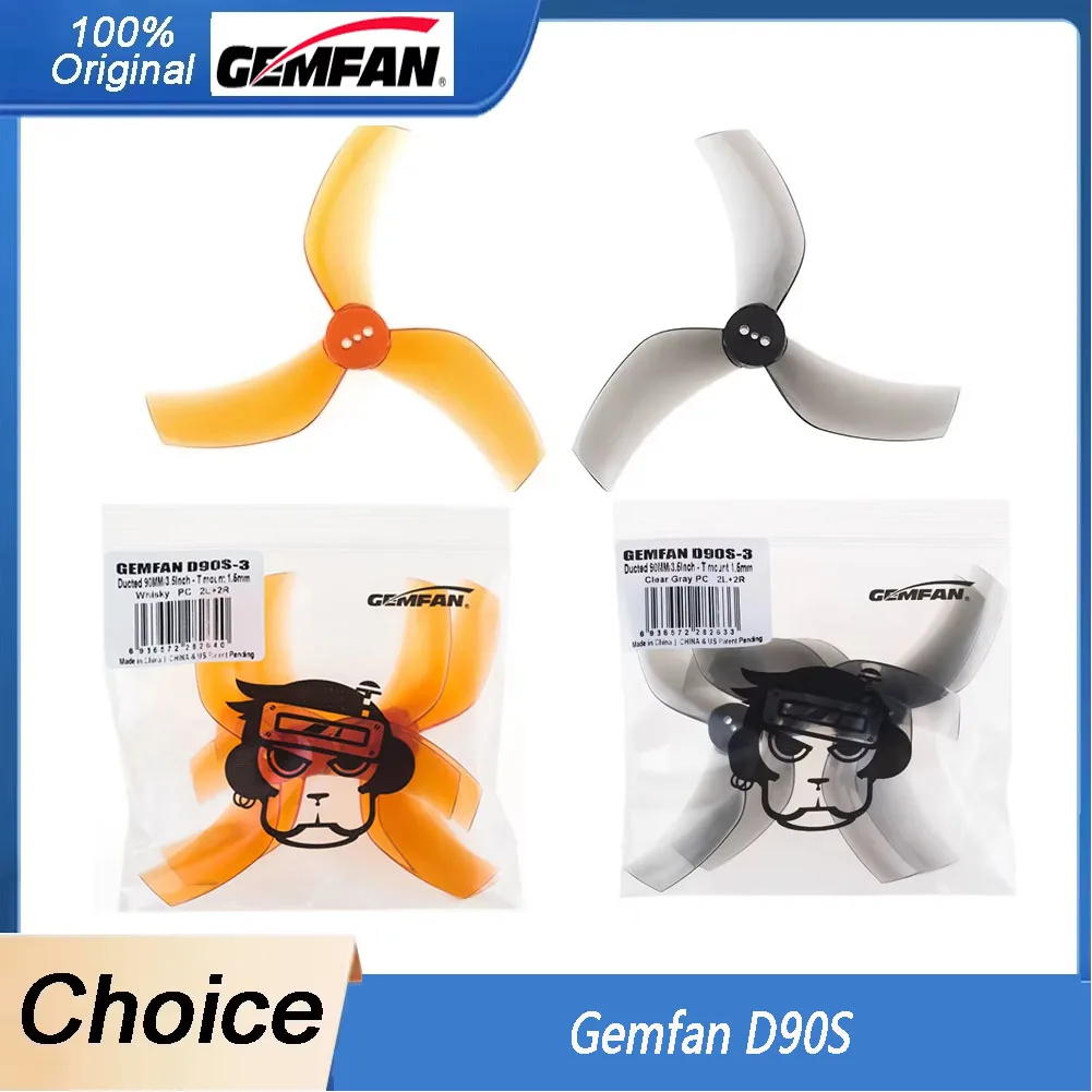 ใบพัด Gemfan D90S สำหรับโดรน 3 ใบ 90 มม. 3.5 นิ้ว รู 1.5 มม.