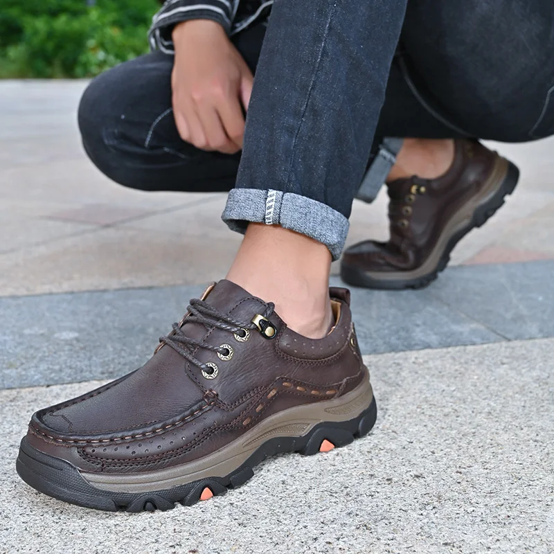 أحذية رجال الأعمال الرسمية الجديدة غير الرسمية - طبقة علوية من الجلد ناعمة ومريحة داخلية مع نعل مبطن وأحذية مداس غير قابلة للانزلاق