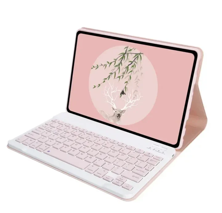 Enhanced Bluetooth Keyboard Tablet Case with Detachable Keyboard and Protective Cover