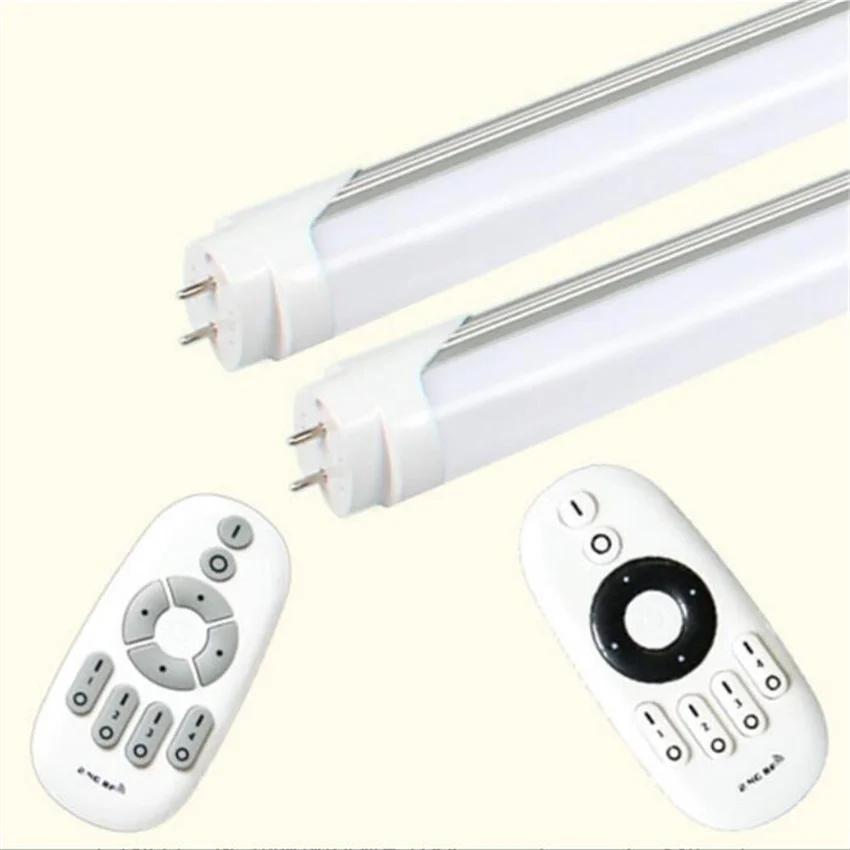 무선 Led 스마트 조명 T8 튜브, 2.4G, 리모컨 및 휴대폰 제어, 1200mm, 18W, 밀키 커버 포함, 3-5 년 보증