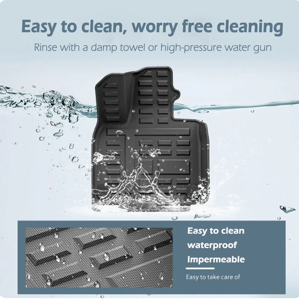 Car Floor Mats Compatible for Polestones 01 ROX 01-present TPE Waterproof Scratch-Proof Cargo Liners Protector（7 Seat）