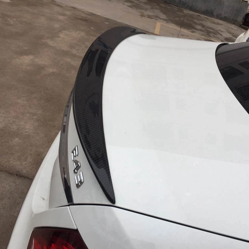 

Style spoiler For Mercedes W213 spoiler E Class 4-Door Sedan E200 E220 E250 E300 Carbon Fiber Rear Trunk Spoiler Wing 2016+