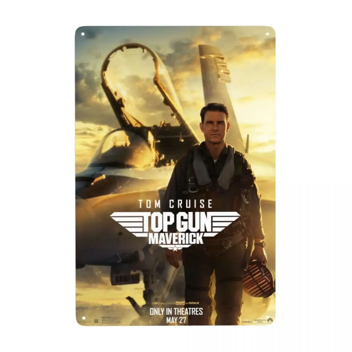 

Tom Cruise Tv Movie Top Gun Maverick Sign Custom Vintage Metal Plaque for Pub Cafe Yard Man Cave Bar Wall Decor 1