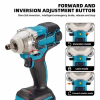 Cordless Electric Impact Wrench Power Tool Brushless Electric Wrench Hand Drill Socket For 21V Battery 1
