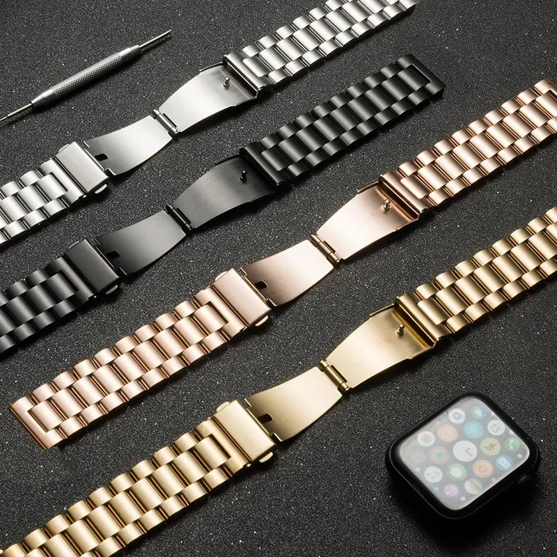 Sleek Stainless Steel Metal Watch Band – Premium Design and Comfort