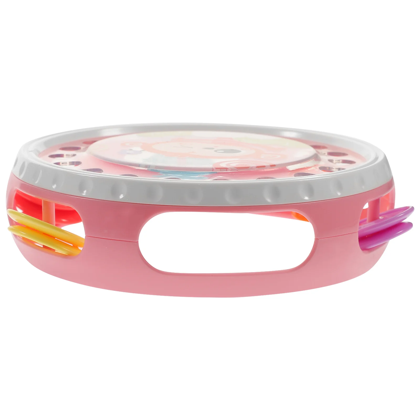 Children Clapping Tambourine Hand Knocking Toy Drum Light Handheld Percussion Musical Instrument
