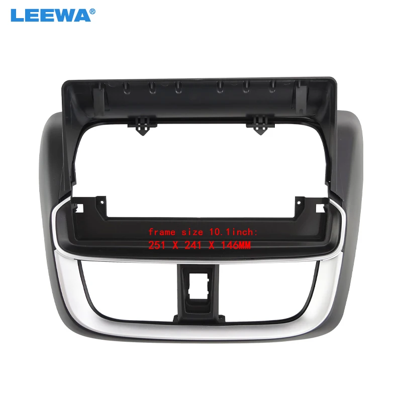 

LEEWA Car Audio Fascia Frame Adapter For Toyota Vios (2021) 10.1" Big Screen 2DIN Dash Fitting Panel Frame Kit #CA7347