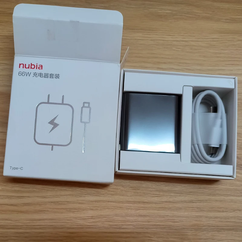Nubia-Red Magic 6s pro用のオリジナル充電器,66 W,USB,デュアルタイプ