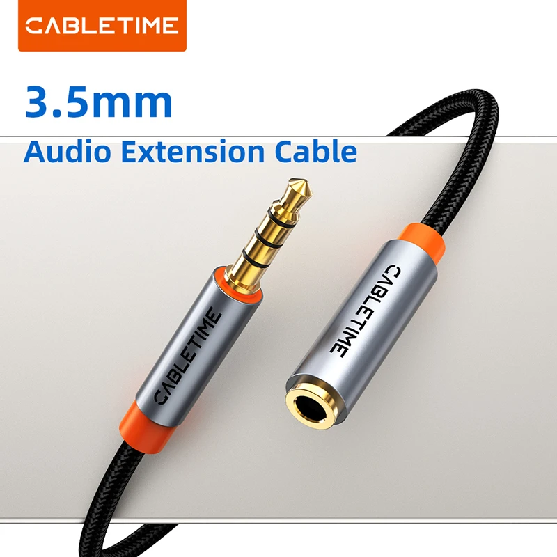 High-Fidelity 3.5mm Audio Extension Cable with Microphone Support