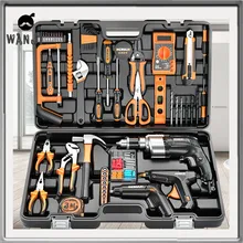 

WANJI Home Repair Tools Case Portable Professional Protective Case Tool Box Organizer Multifunction Hardware Tools Packaging