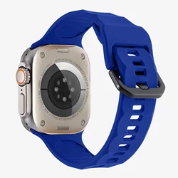 Premium Silicone Sport Watch Band - Versatile Fit and Style Bracelet for Series 10 46mm (Royal blue)
