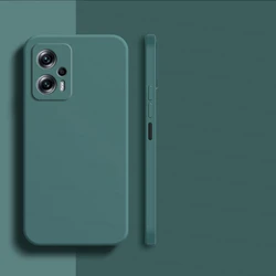 Shockproof Liquid Silicone TPU Phone Case - Black for Redmi K60E (BlackGreen)