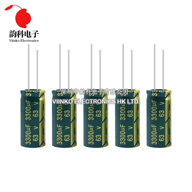 Aluminum Capacitor Aluminum Electrolytic Capacitor Aluminum Capacitor 6.3V 10V 16V 25V 35V 63V 100V 250V 450V 10UF 330UF 470UF 680UF 820UF 1500UF 4700UF High Frequency Low ESR