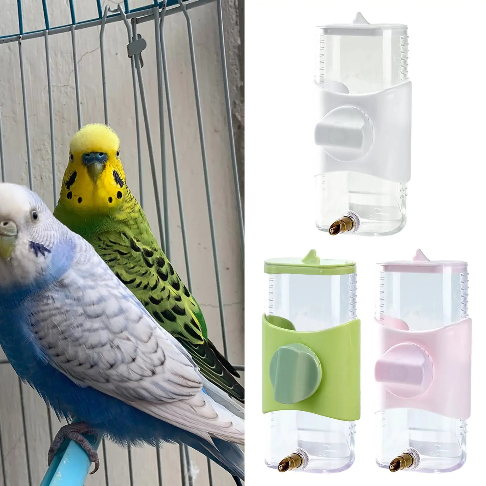 Parrot Waterer Pet Bird Feeding Tools Bird Drinker 300ml Capacity Water Feeder Small Pet Rabbit Budgie Lovebirds Caique parrot feeder bird feeder bird water drinker