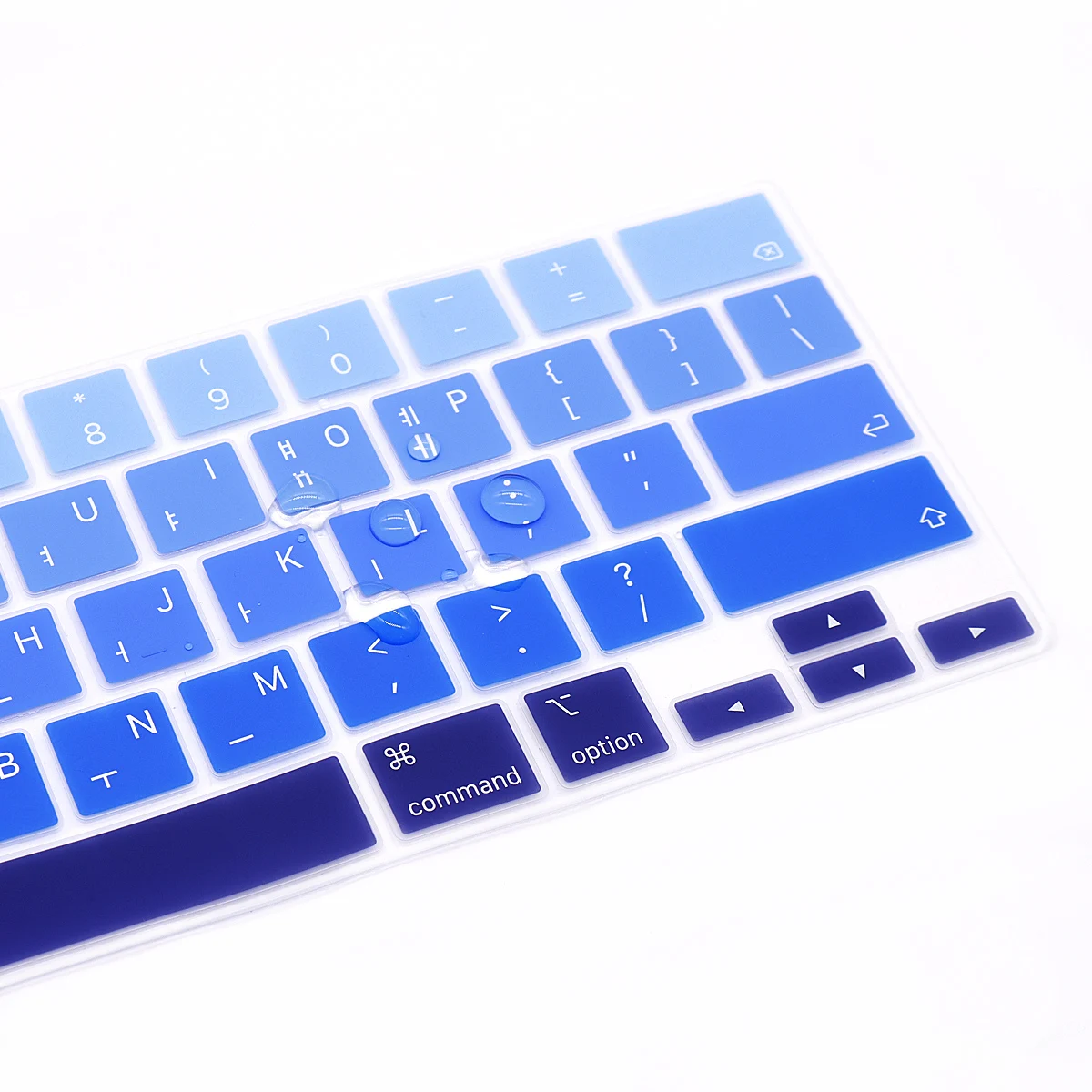 MiNGFi Protection Clavier Silicone Espagnole Pour MacBook Pro 13" M1/M2 A2338 (2020–2023), A2289 (2020), A2251 (2020–2021), Pro 16" A2141 (2019–2021) US/ANSI - Noir
