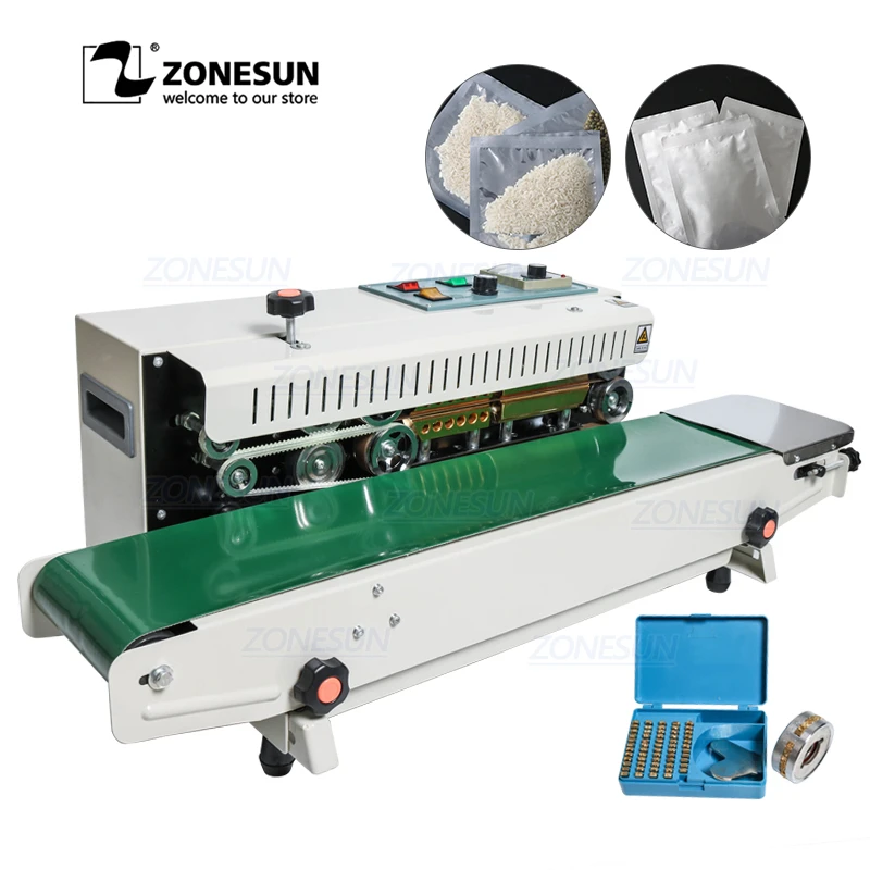 FR900 Automatic  Horizontal Continuous Film Plastic Bag Sealing Machine 