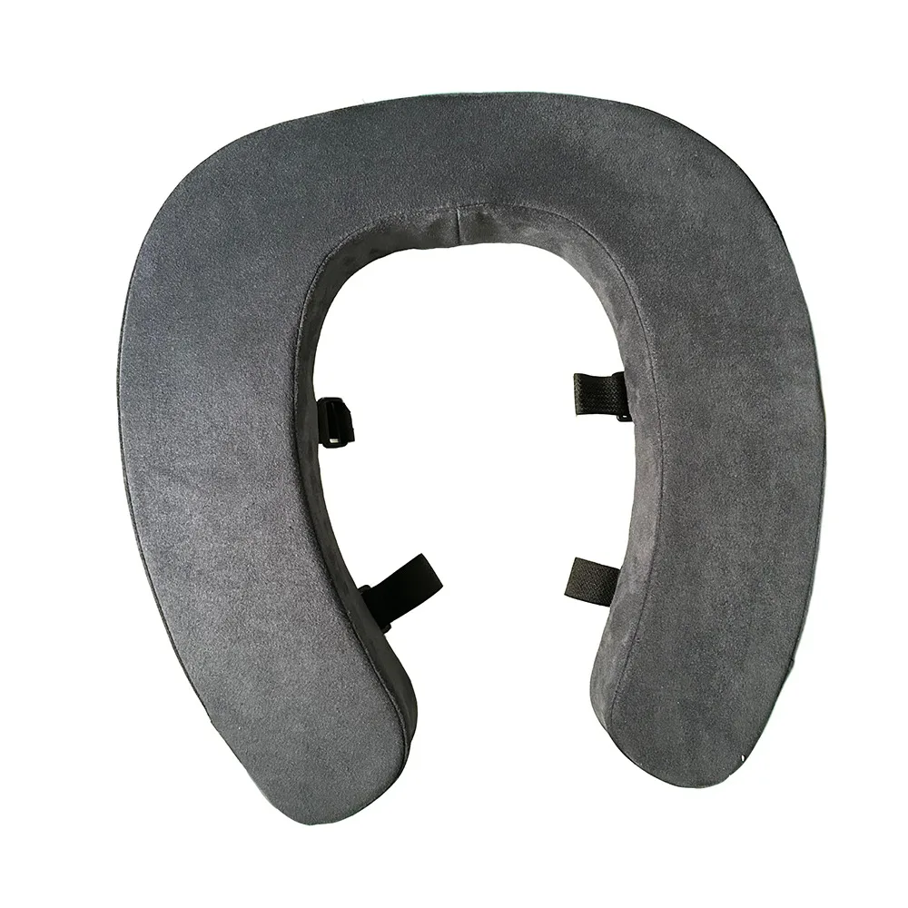 두꺼운 패딩 처리된 높이 조절 변기 시트 쿠션, 세탁 가능, 고밀도 폼, U자형..