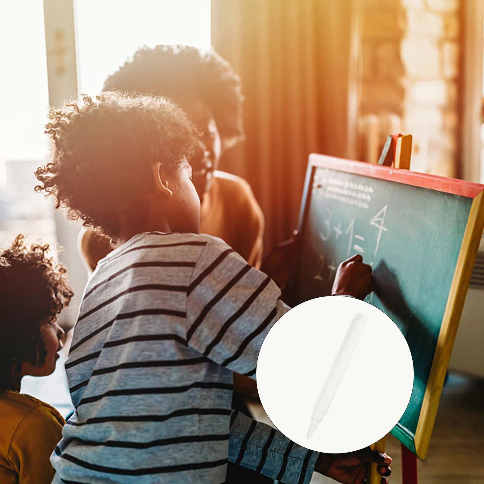 흰색 마커 펜, 칠판 쓰기 펜, 초크 마커, 휴대용 플라스틱 실용적인 칠판, 20 개