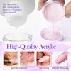 BORN PRETTY Acrylic Powder 30/10g Clear White Pink Acrylic Nail Professional Polymer for French Nail Extension No Need Lamp Cure 3