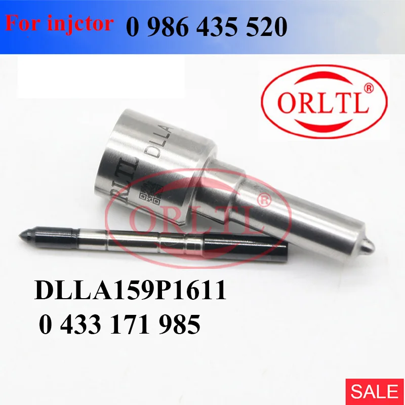 

for 0 986 435 520 0986435520 Fuel Common Rail Injector Nozzle DLLA159P1611 0 433 171 985 DLLA 159P 1611 0433171985