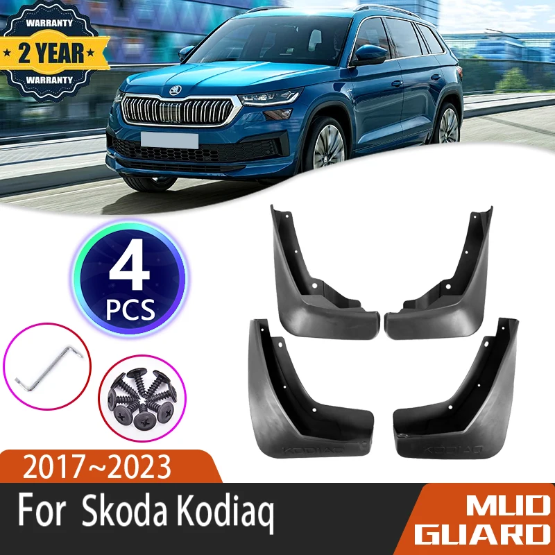 4x für Skoda Kodiaq 2017 2018 2019 2020 2021 2022 2023 MudFlap Kotflügel  Splash Guards Fender Flare Vorne Hinten Rad zubehör - AliExpress