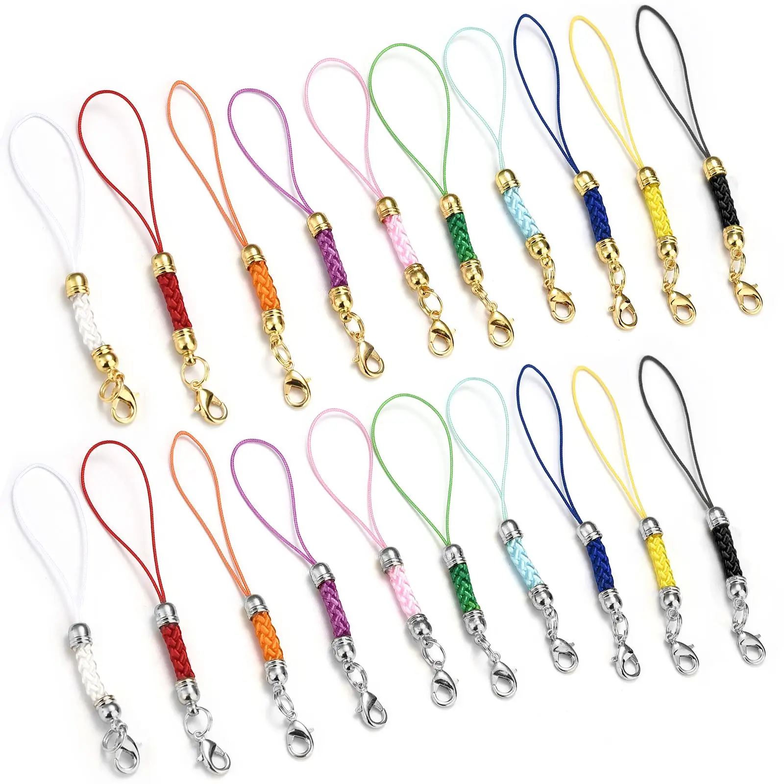 10-Pack Keychain Rope with Lobster Clasp