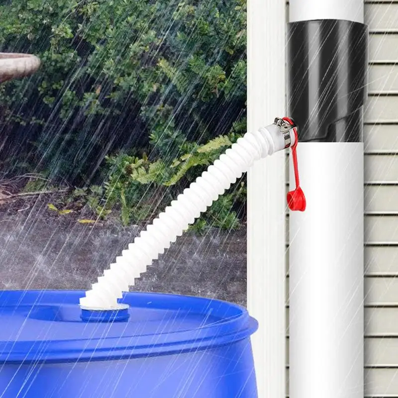Rain Water Collecting Kit Rainwater Collection Kit UV Resistant Rain Barrel Diverter Kit