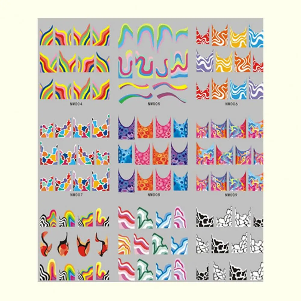 

Изысканная быстрая Съемная Сильная Липкость, несколько стилей, наклейка для дизайна ногтей, поставка в салон ногтей