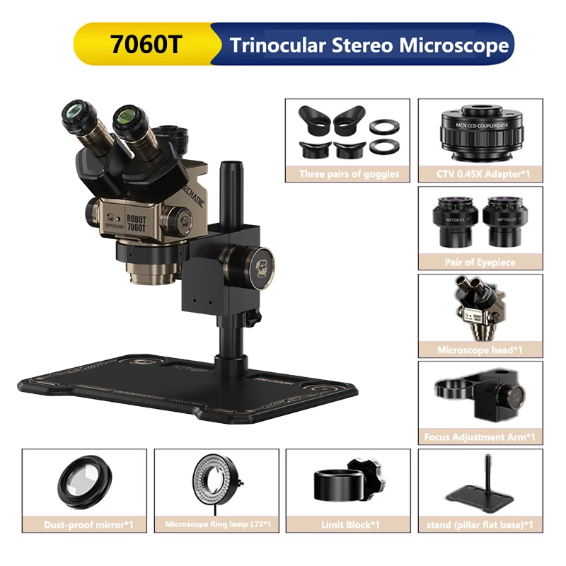 MECHANIC ROBOT Z4 6560T 7060T Trinocular Stereo Industrial