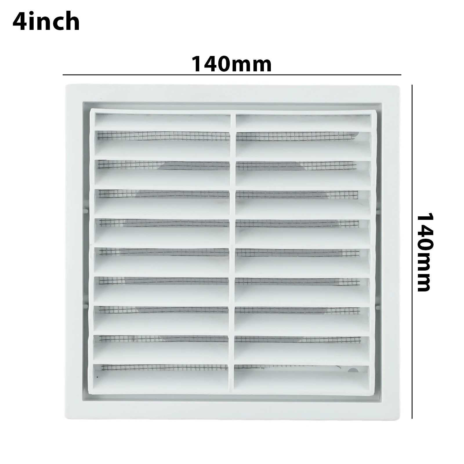 

Plastic Grille Air Outlet Durable PP Material Wide Coverage for Exhaust Fans and Clothes Dryers Vermin Protection White