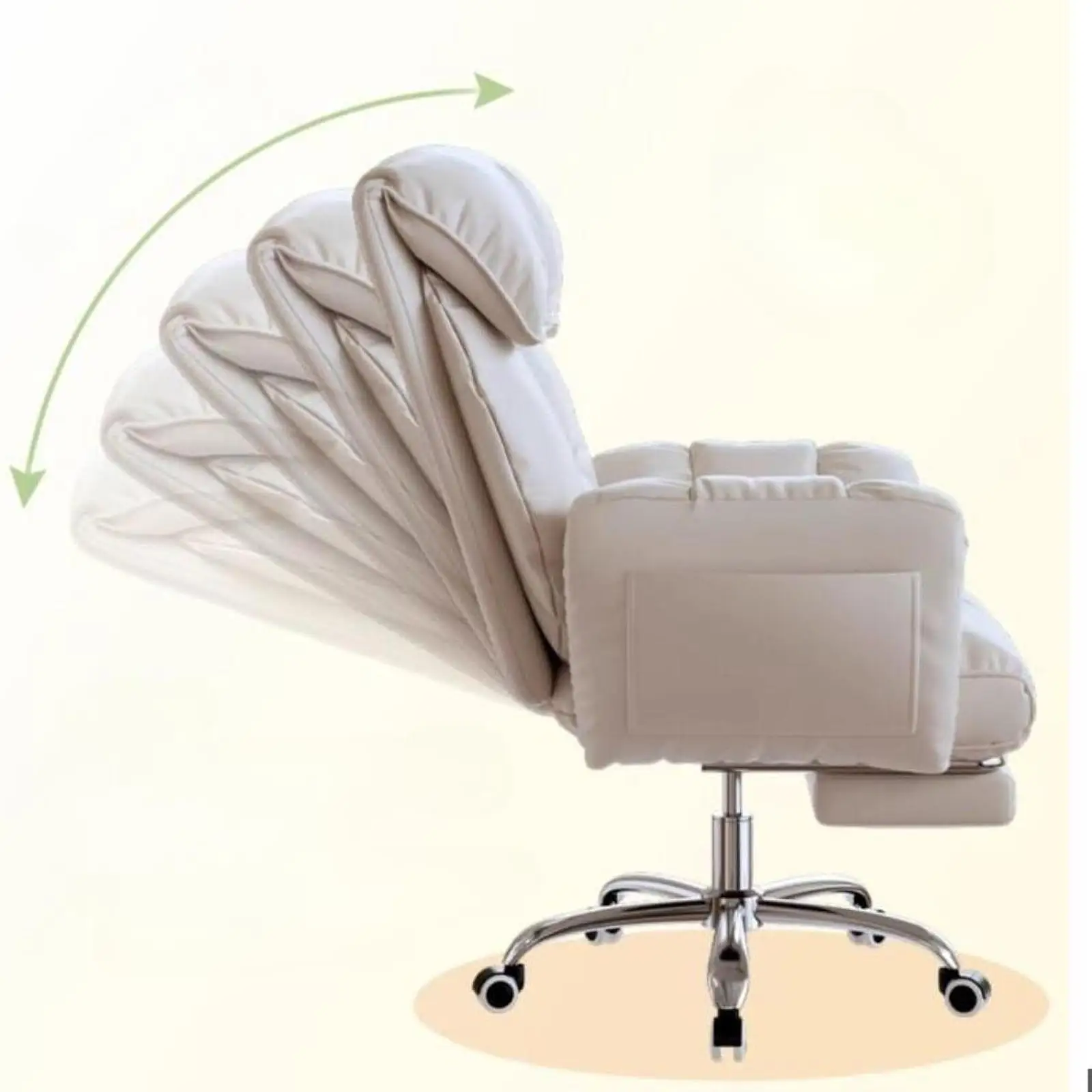 Rotating Recliner Gaming Office Chair with Adjustable Lumbar Support 6