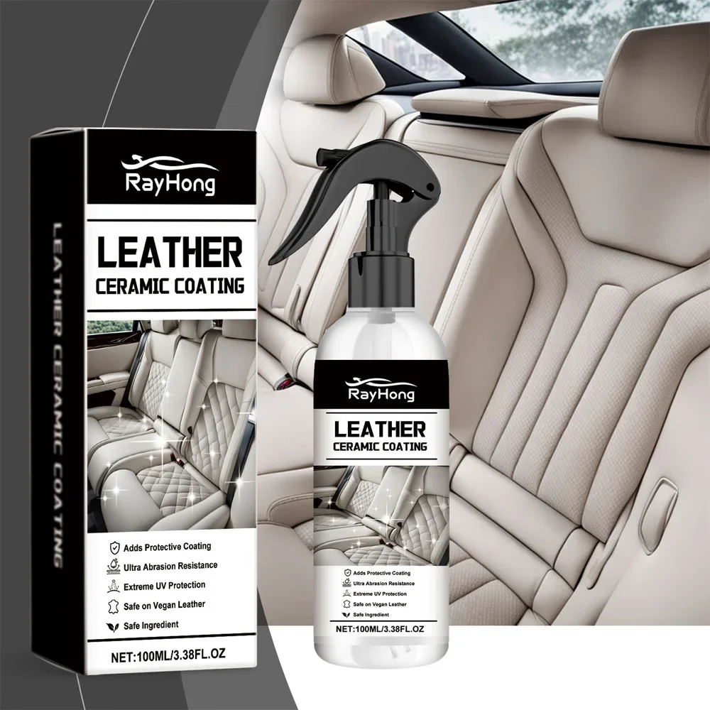 100ml Car Leather Cleaning PU Seat Maintenance Care Ceramic Coating Spray Multi-functional Dirt Cleaner for NISSAN Juke Qashqai 3