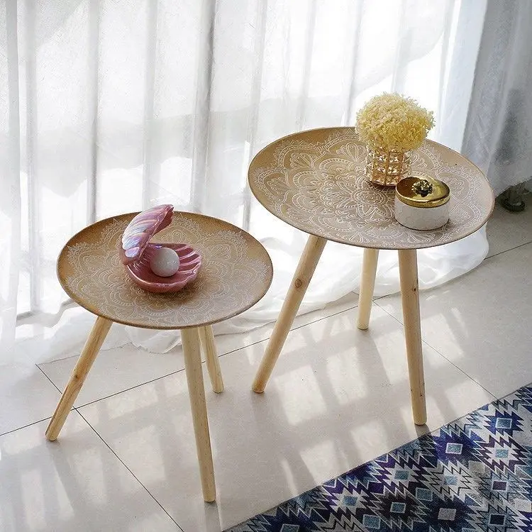 

Morocco Northern Europe End Tables Living Room Furniture Retro Style Tea Table