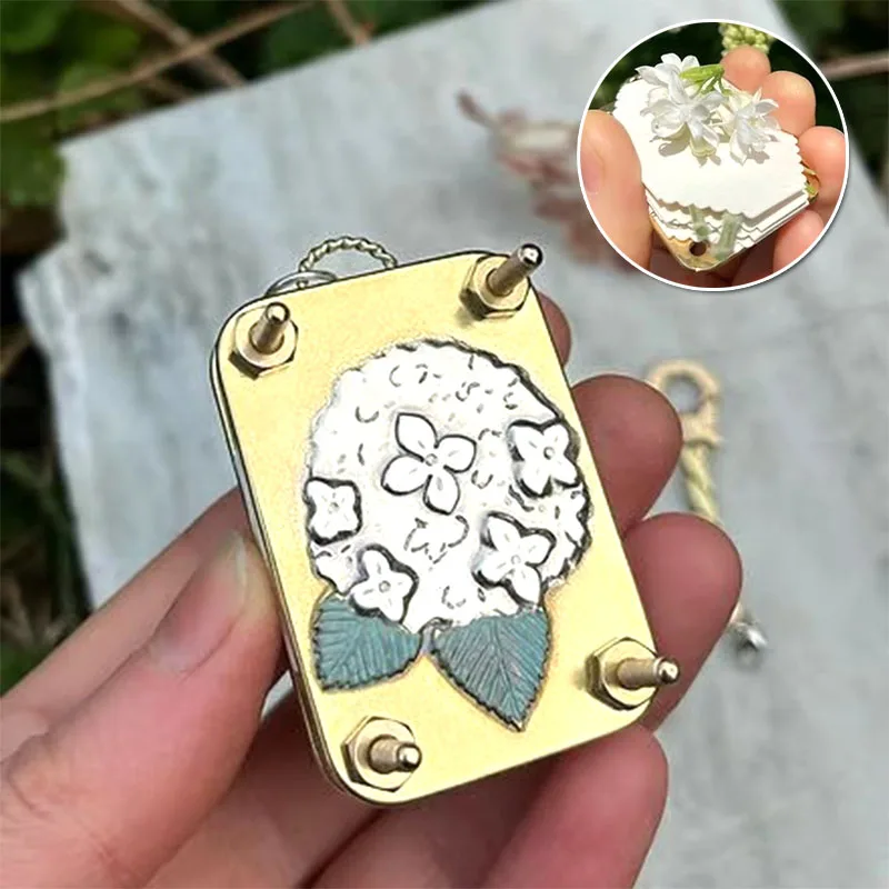 Flower Making Tools Handmade Mini Flower Press Hydrangea Metal Miniature Dandelion DIY Embossing Machine Kit Plant Lover Gifts