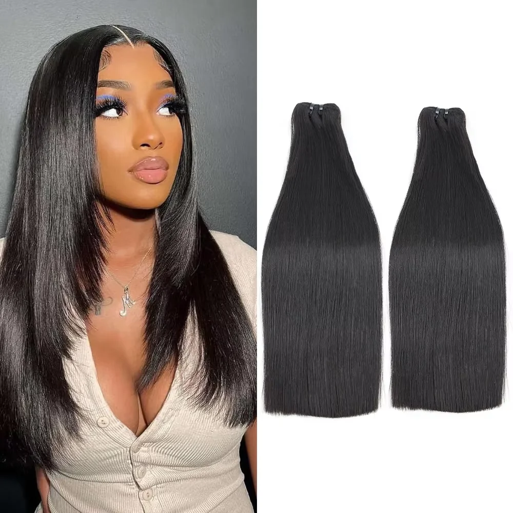 Bone Straight Vietnamese Hair Bundles High Quality Bone Straight Human Hair Weave Bundles Natural Black Human Raw Hair Bundles