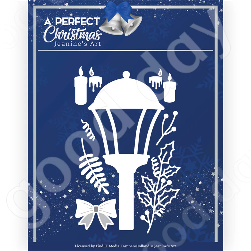 

2022 Christmas New Arrival Vintage Street Light Metal Cutting Dies Scrapbook Diary Decoration Embossing Template Handmade