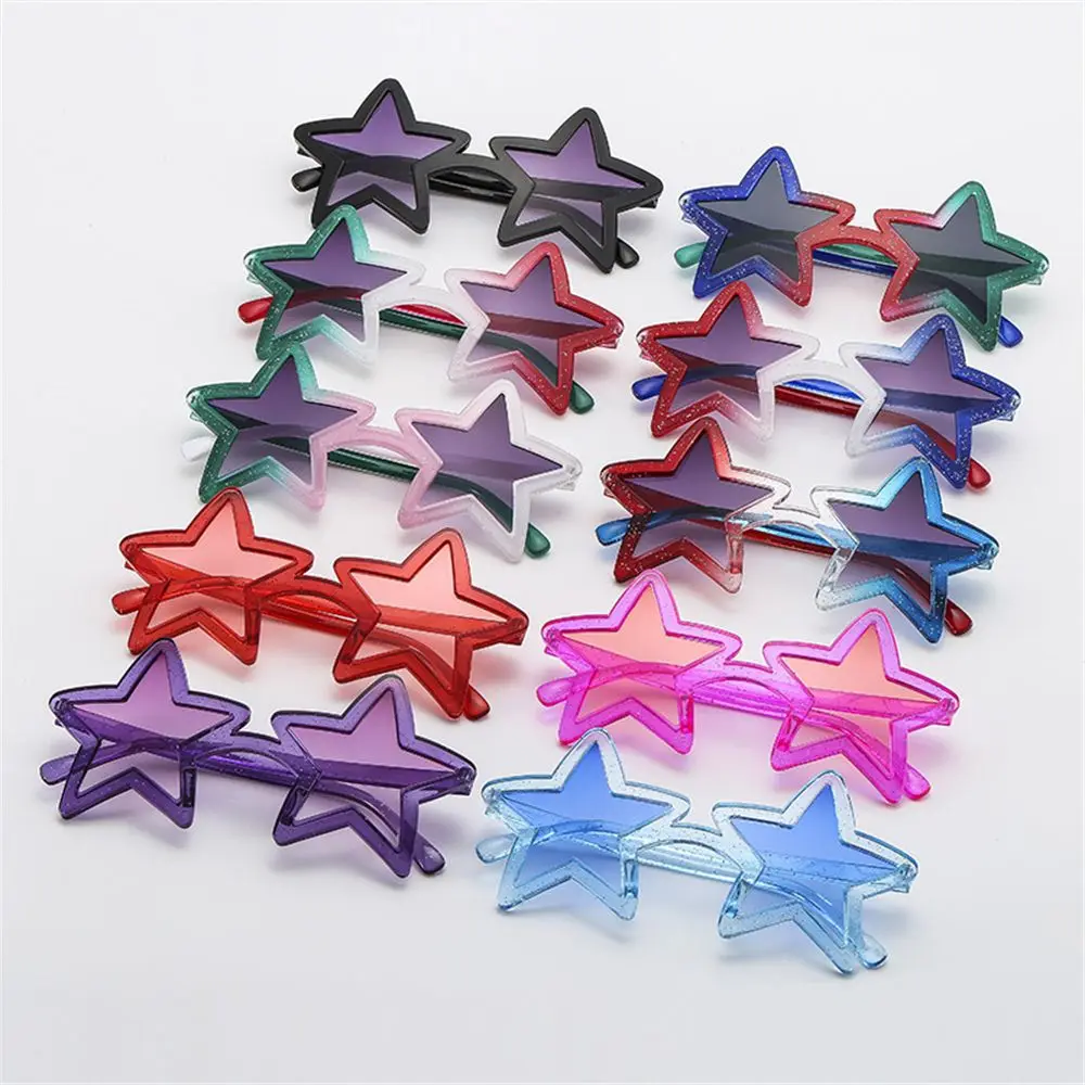 

Shining Sun Glasses Unique Star Shape Sunglasses for Women Pentagram Glasses for Summer Beach Party Favors