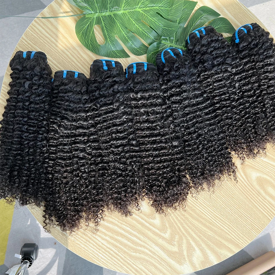 Yiwigs 15A Grade Kinky Curly Vietnamese Raw Hair Bundles 10-30 inches Black Hair Weave Extensions