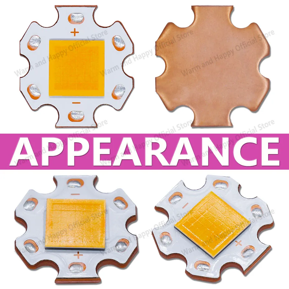 Description Picture 3 of item45-72W DC9-9.6V LED Beads Chip Light Source Accessories 5000-8000mA 20mm LED Car Bead Flashlight Bead Headlight Lighting