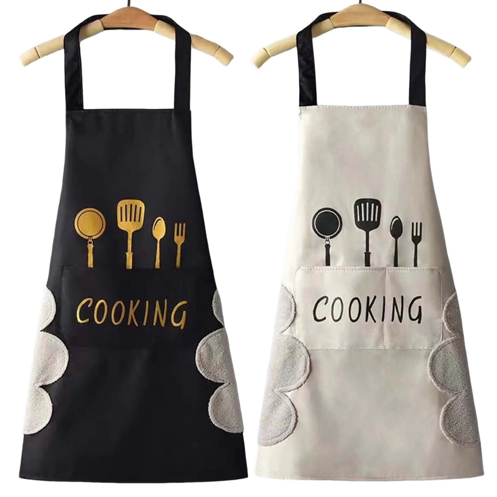 

Кухонные фартуки для приготовления пищи, водостойкие Кухонные фартуки для женщин и мужчин, шеф-повара