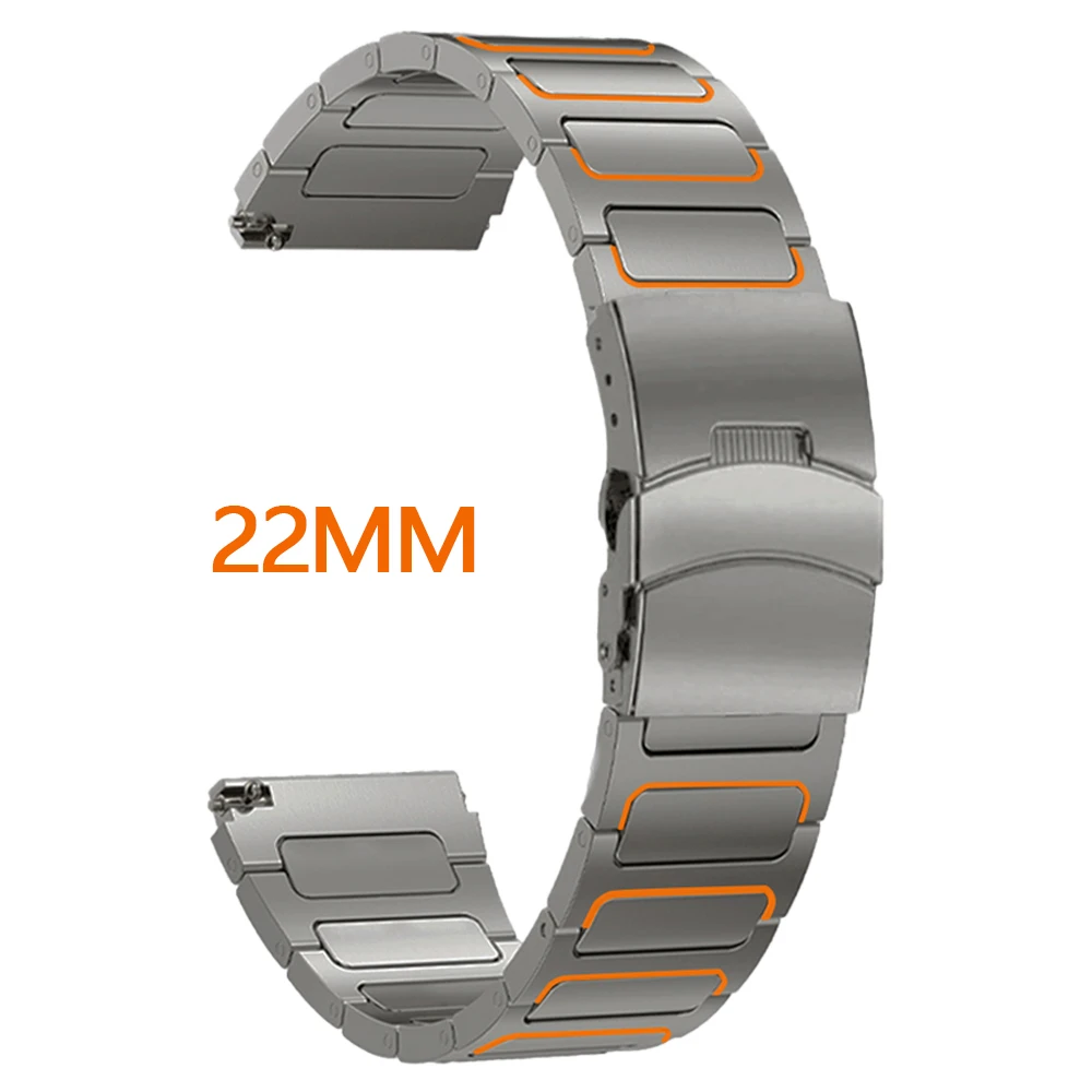 Luxury 22mm Titanium Watch Strap - Premium Design