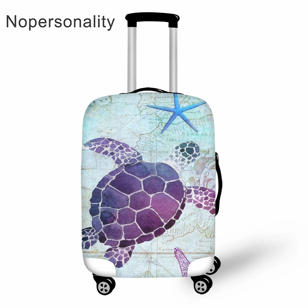 

Nopersonality Luggage Dust-proof Covers Sea Turtle Printing Travel Trolley Case Thickened Protection Cover Suitcase Accessories