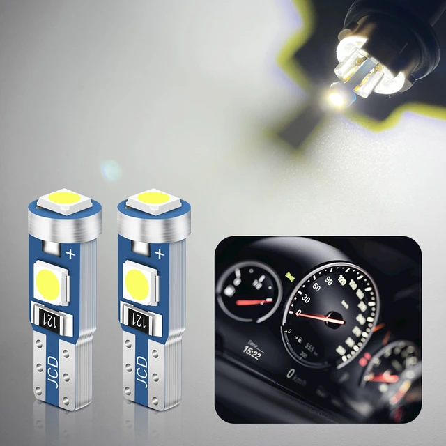 Ampoule Led T5 W3W pour Volkswagen Golf 4 5 6 Passat B5 B6 B7 seat leon  ibiza volvo xc60, 10 pièces - AliExpress