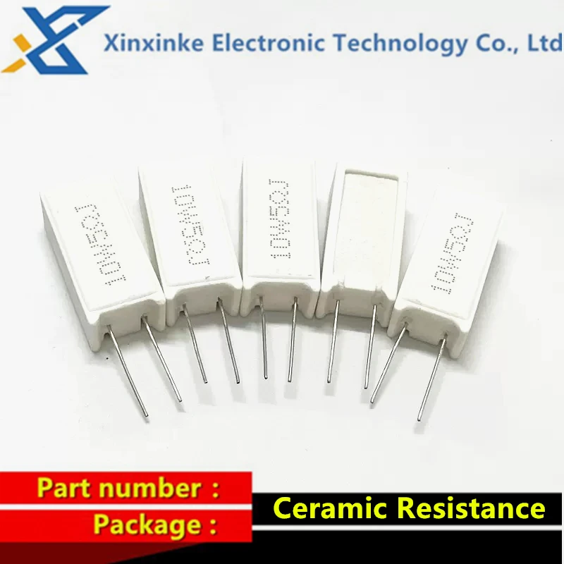 RX27 Ceramic Resistance Cement Resistor 5PCS 5W 7W 10W 0.01R-100K ohm cement resistor